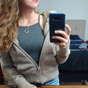 SALE🎉Abercrombie&Fitch Faux Fur Cotton Jacket